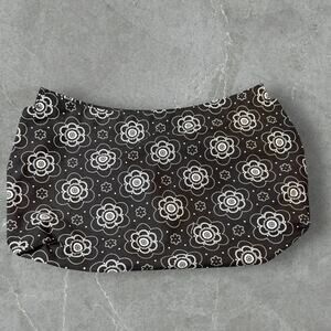 Retired Thirty-One Skirt Purse Cover -Black/White Floral Medallion